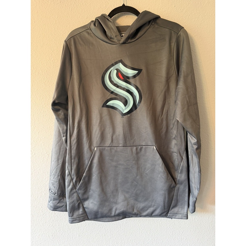 Fanatics Seattle Kraken Authentic Pro‎ Hoodie Gray Men's Size: Small NWT